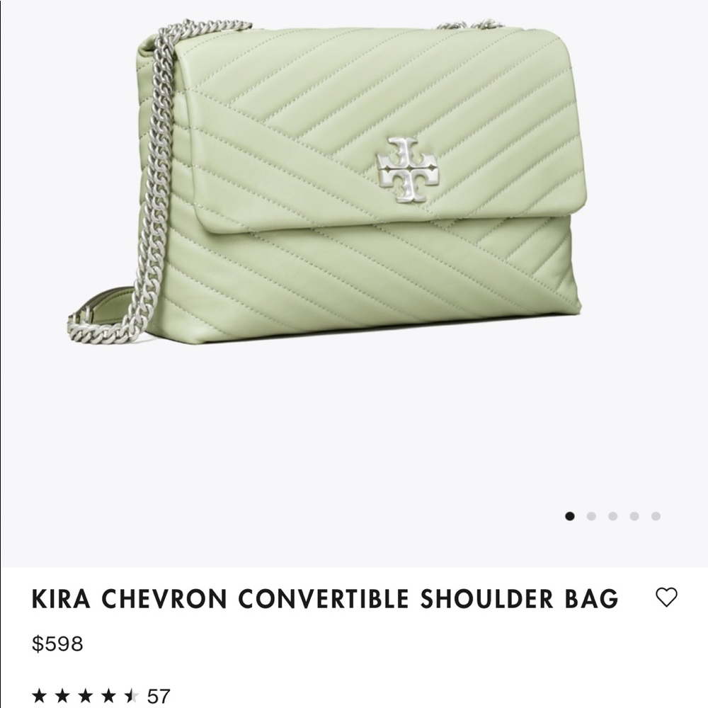 Tory Burch Kira Leather Bag NWOT - Pine Frost